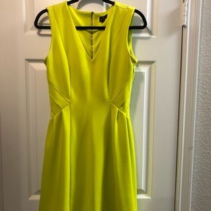 Lime Green Business Dress